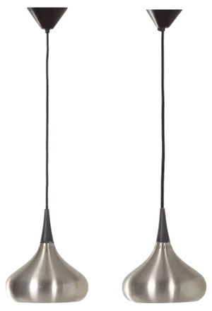 Orient Minor Pendant Lamps by Jo Hammerborg for Fog & Morup, 1960s, Set of 2