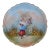 Antique LRL Limoges France Hand Painted Plate Courting Couple Signed Valentin For Sale