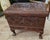 Beautiful early 20th Century ornately carved chest with a drawer accross the bottom and a lift top chamber with a...