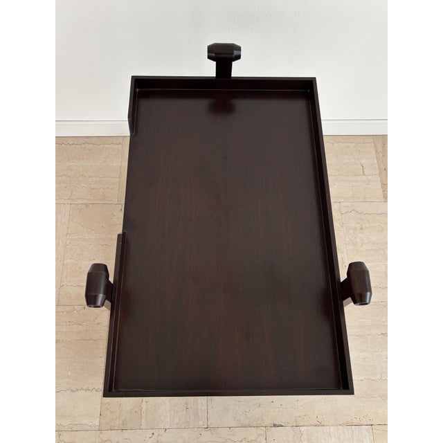 Wood Dark Wood Bar Trolley by Franco Albini for Poggi Pavia, 1970s For Sale - Image 7 of 13