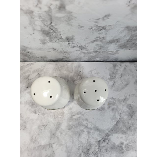Vintage Porcelain Salt & Pepper Shakers For Sale - Image 4 of 9