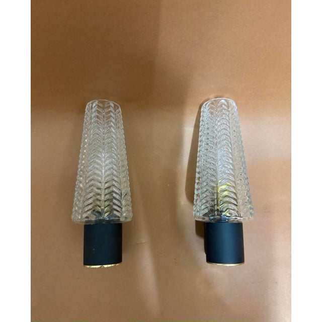 Brass Wall Lights from Arlus House, France, 1960, Set of 2 For Sale - Image 6 of 10