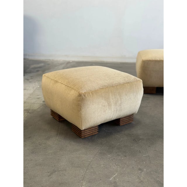 Tan Pancita Ottoman For Sale - Image 8 of 10