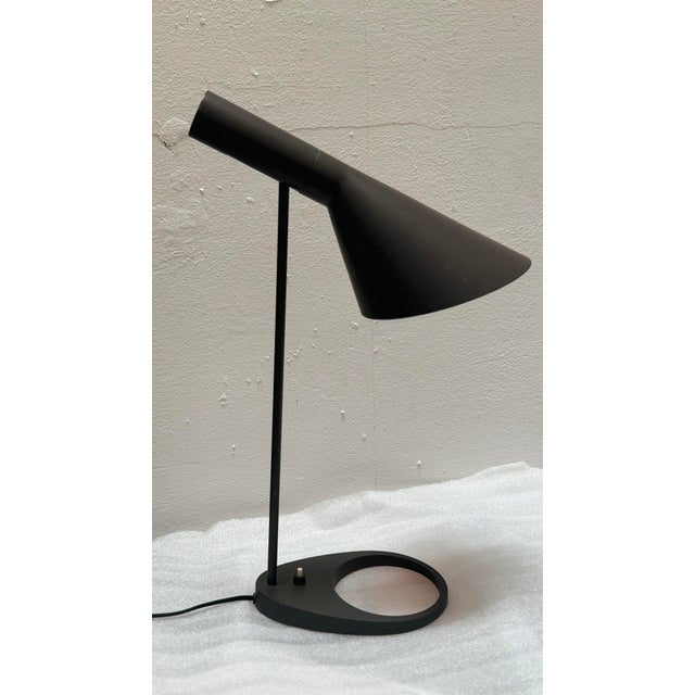 Louis Poulsen Vintage AJ Table Light in Brown-Gray by Arne Jacobsen for Louis Poulsen For Sale - Image 4 of 17