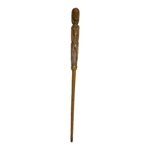 Vintage 1940 French World War 2 Pow Nude Eve Hand Carved Walking Stick Cane