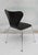 3107 Chair in Black with Upholstery by Arne Jacobsen for Fritz Hansen, 1997 For Sale - Image 9 of 13