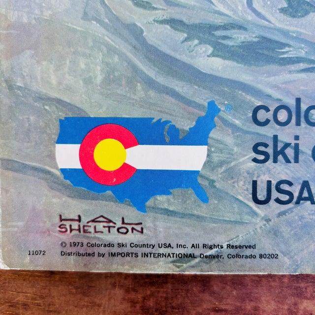 1973 Hal Shelton Colorado Ski Country Usa Poster; 29 X 21 For Sale - Image 9 of 16