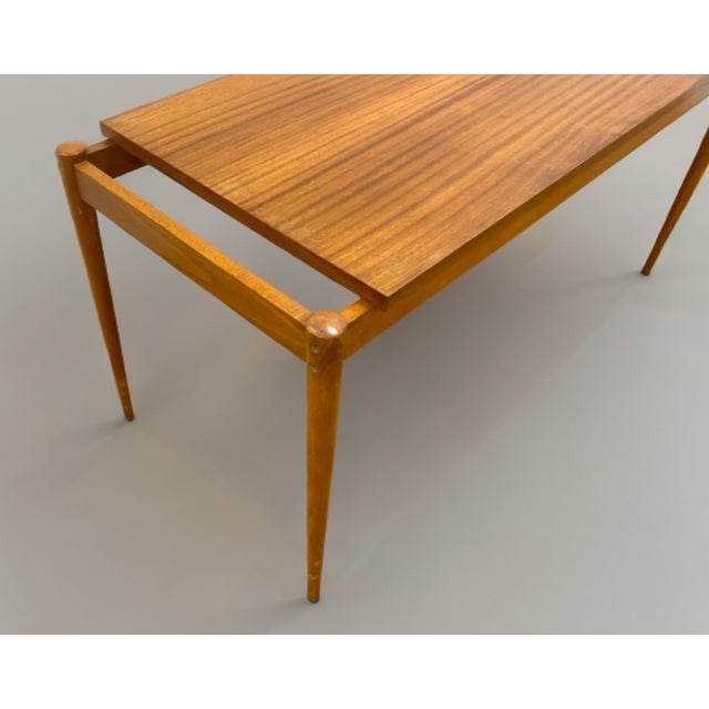 Tan Czech Mahogany Coffee Table from Dřevotvar Jablonné Nad Orlicí, 1970s For Sale - Image 8 of 10