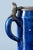 Stone Spongeware Blue Pewter-Mounted Beer Stein from Brussels Faience, 1800s For Sale - Image 7 of 10