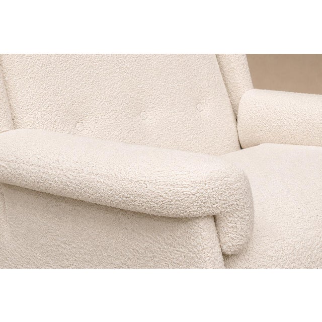 Jorge Jabour Club Chair in Brazilian Rosewood and Bouclé, Brazil, 1960s For Sale - Image 9 of 18