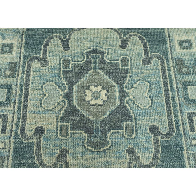 Turkish Turkish Oushak Rug 2'10" x 8'5" #19214 For Sale - Image 3 of 8