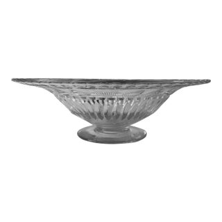 Vintage Hawkes Clear Crystal Footed Centerpiece For Sale