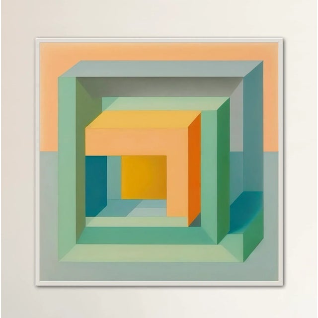 Geometric Intervention Giclee Print on Canvas Framed Add a moment of inspiration to your home or office space with unique,...