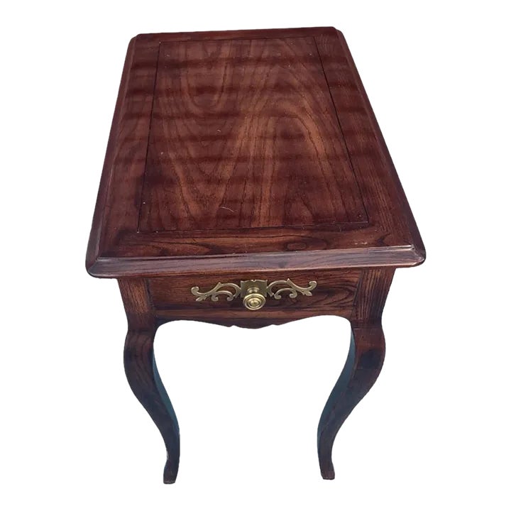 Late 20th Century Henredon Side Table With Drawer Chairish