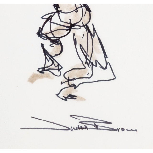Judith Brown Dancer Sketches Ink and Wash, 2 For Sale In New York - Image 6 of 7
