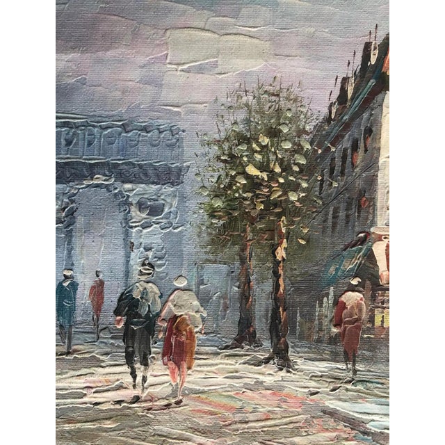 Oil Painting Paris France Cityscape Attrib. To Caroline Burnett, Signed For Sale In Miami - Image 6 of 6