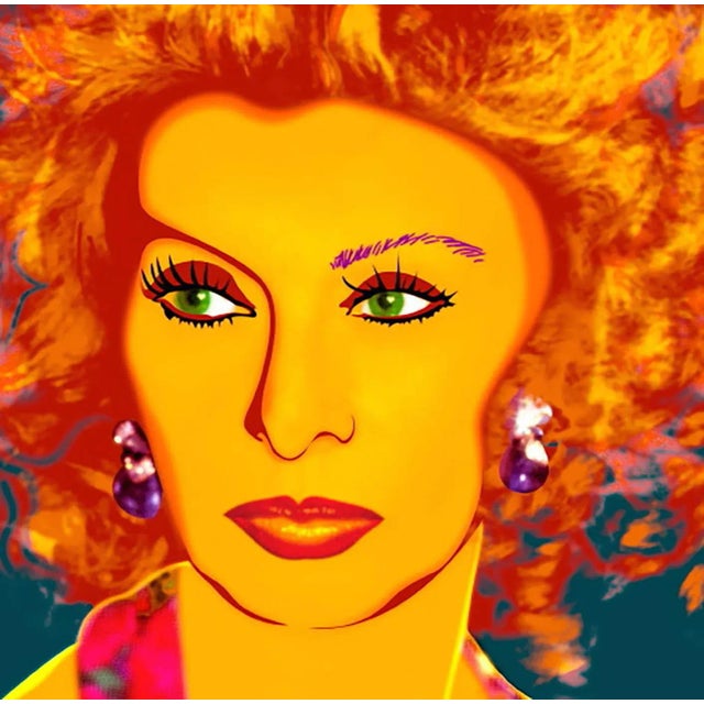 Francis APESTÉGUY - Sophia Loren 2007 Format A2 (40x60cm) Digital print from an original photo taken by the artist, inkjet...
