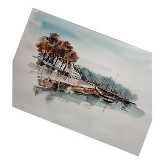 Ken Lochhead, Landscape Composition, 1980s, Watercolor For Sale