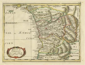 Antique Map of Gabon, 1680