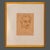 1920s 1920s Italian Signed Drawing Portrait For Sale - Image 5 of 5
