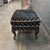 Traditional Geometric Velvet Ottoman, Vintage For Sale - Image 4 of 12