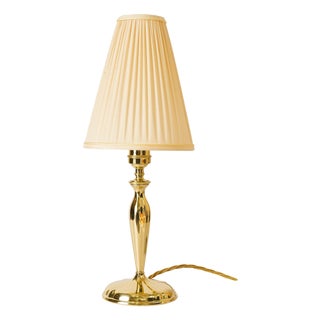 Art Deco Table Lamp with Fabic Shade, Vienna, 1920s For Sale