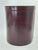 An elegant, vintage wastebasket made of natural leather in a deep burgundy-brown color. Manufactured by the German company...