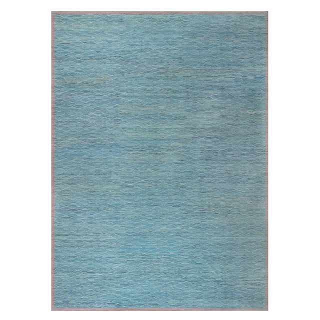 Contemporary Large Kilim Blue Rug by Doris Leslie Blau For Sale