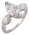 Mid Century Gia 1.15 Carat Marquise Cut Diamond Platinum Engagement Ring, Size 4 For Sale