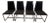 Set of 4 Modern Chrome Dining Chairs in Brown Ultrasuede, Milo Baughman Style For Sale