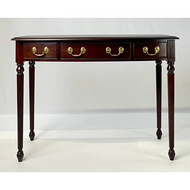 Vintage bowfront table from Harden Furniture's exclusive "Collector's Edition - Circa 1991" line. Known for their...