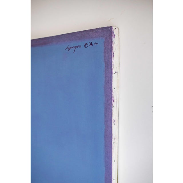1960s 1960's Isaac Jiro Abstract Oil Painting on Canvas For Sale - Image 5 of 11