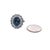 Blue Natural Sapphire Diamond Ring 14k W Gold 5.81 TCW Certified For Sale - Image 8 of 9