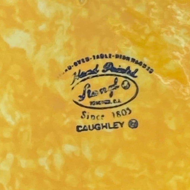 Ceramic 1960s Stangl Yellow Spongeware Pottery Covered Casserole - 1.5 Q For Sale - Image 7 of 8