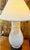 Mid 20th Century Mid Century Off White Incised Glazed Lamp For Sale - Image 5 of 8