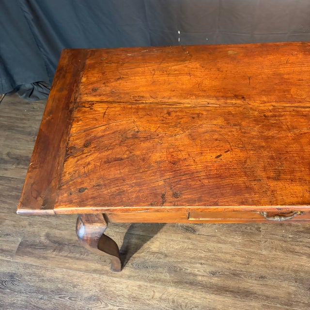 19th Century French Provincial Dining Table With Two Drawers For Sale - Image 16 of 16