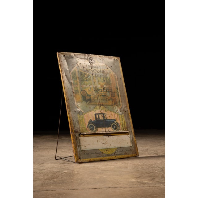 American 1910s Murphy Da Cote Enamel Tin Lithograph Display For Sale - Image 3 of 7