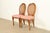 1960s Drexel French Regency Louis XVI Carved Walnut Cane Back Side Chairs or Dining Chairs | Pair For Sale - Image 5 of 15