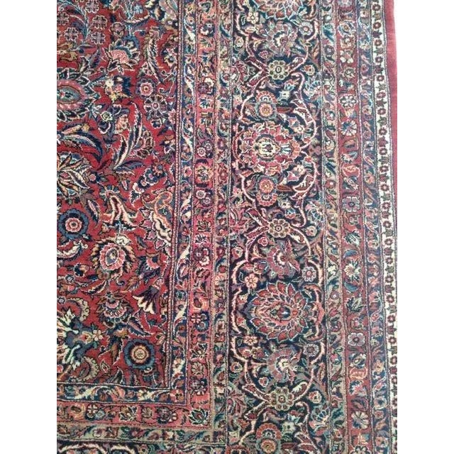 1930s Vintage Persian Kashan Rug For Sale - Image 4 of 7