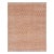 Rug & Kilim’s Modern Block Print Rug in Pink with Cream Floral Pattern - 5x8 For Sale