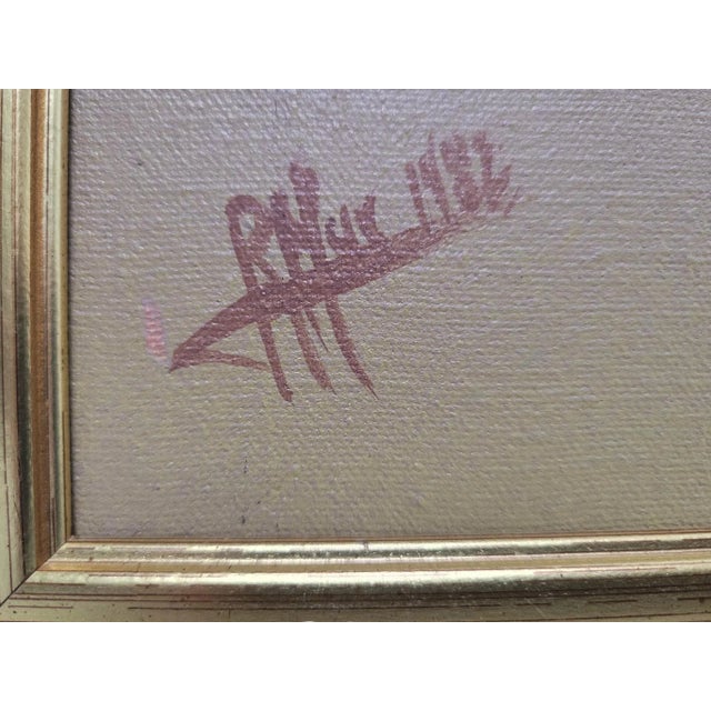 Sculptural Impasto: Set of 3 Abstract Figurative Paintings by Max Roumieu For Sale - Image 11 of 18