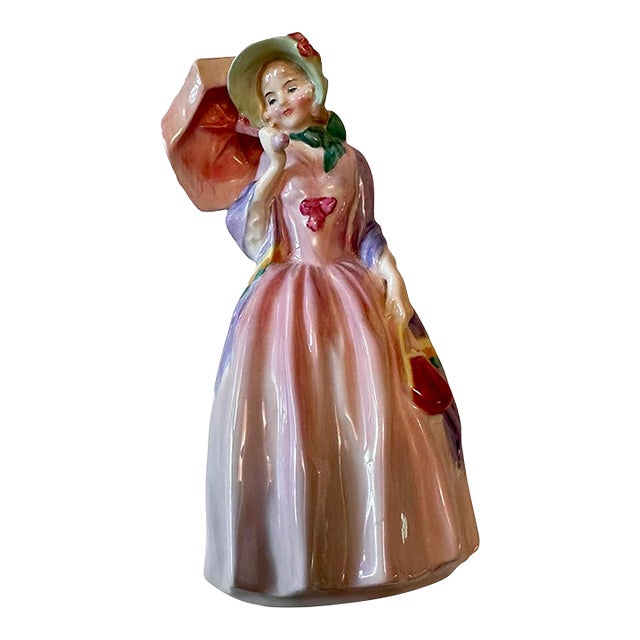 Vintage Royal Doulton “Miss Demure” Figurine, English Bone China, 1930 For Sale