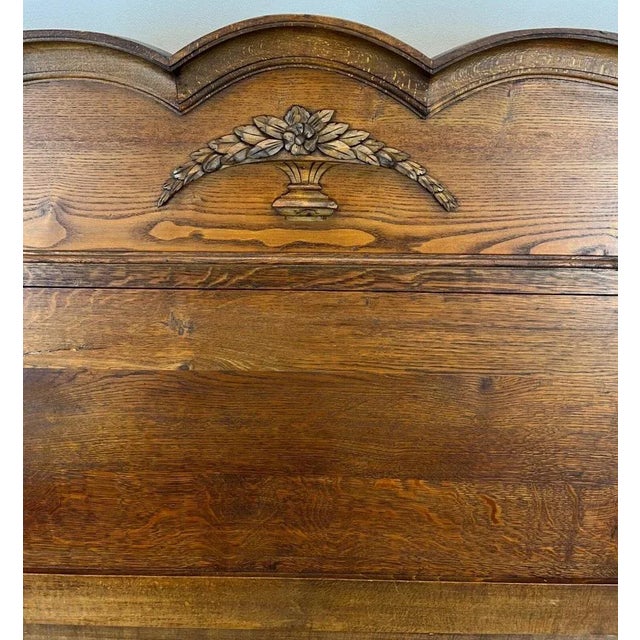 French Carved Double Bed For Sale - Image 5 of 11