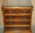 Vintage Flamed Hardwood Nightstands with Drawers, Set of 2 For Sale - Image 5 of 18