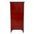 1990s Vintage Chinese Red Lacquered Cabinet For Sale