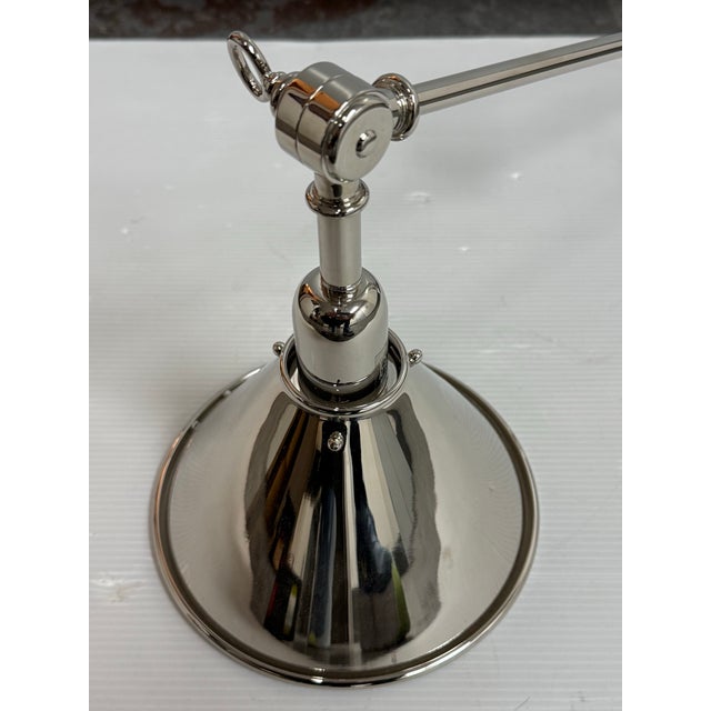 Silver Ralph Lauren for Visual Comfort Library Polished Nickel Wall Sconce For Sale - Image 8 of 12