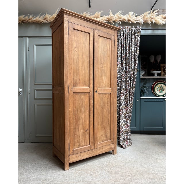 Parisian Wardrobe with Hanging Space, 1940s For Sale - Image 9 of 12