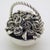 Vintage Italian Handmade Genuine Sterling Silver 925 Basket of Roses Figurine, Dollhouse Miniature by Raspini For Sale - Image 6 of 11