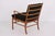 1980s PJ149 Colonial Chair in Mahogany and Brown Fabric by Ole Wanscher for Poul Jeppesens Møbelfabrik, 1950s For Sale - Image 5 of 11