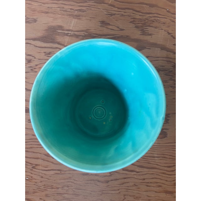 A genuine, collectible piece by California potter, Bauer of Mid-century toned teal. No nicks or chips. Will benefit from...